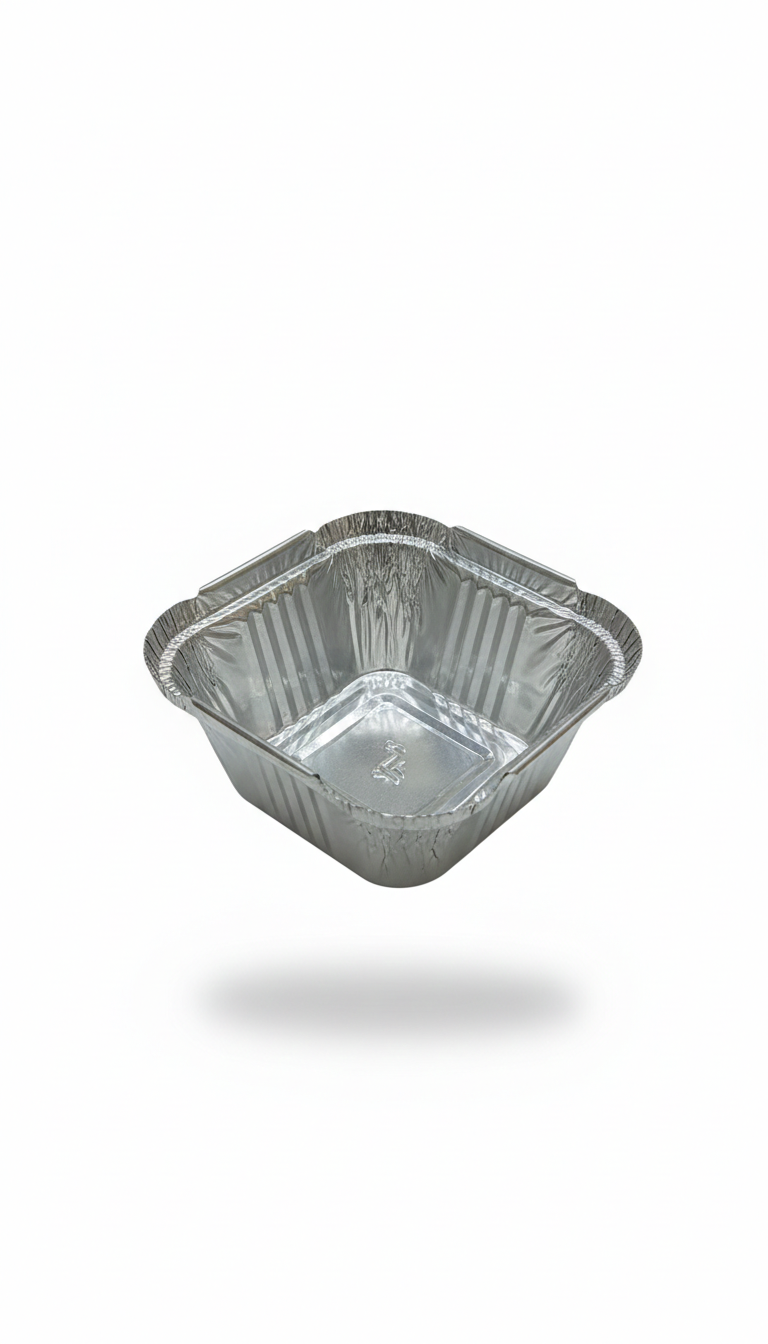 250ml Aluminum Foil Containers with Lids (25Pcs)
