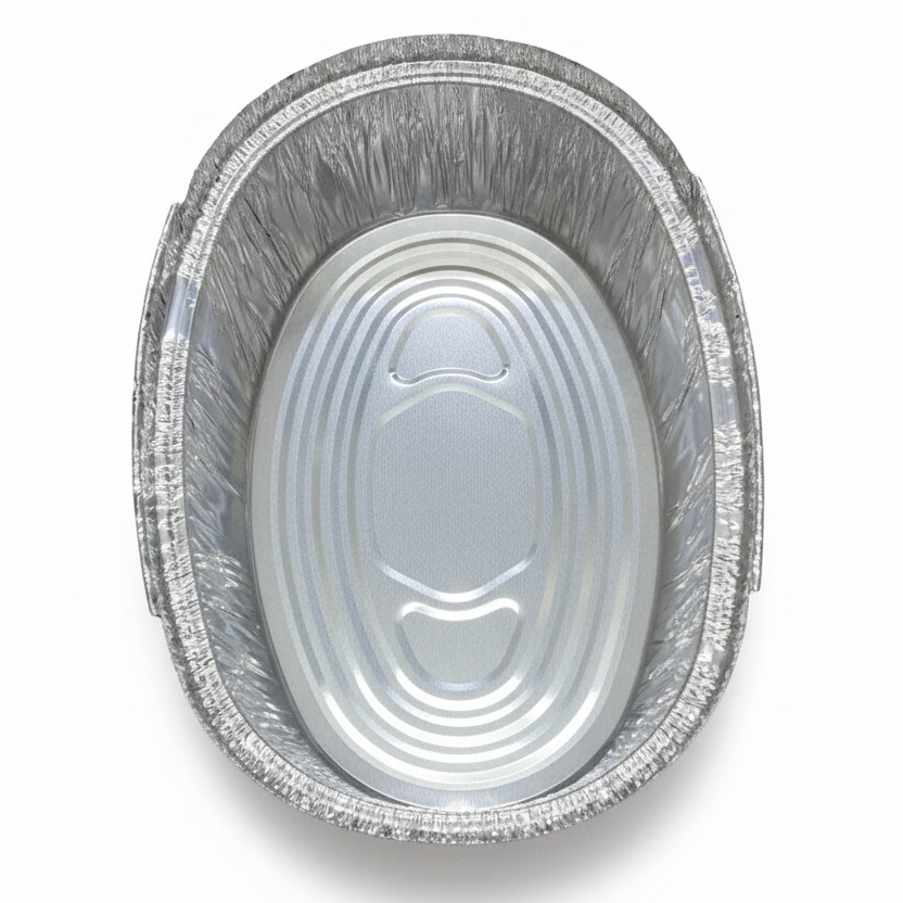 600ml Aluminum Foil Containers with Paper Lids (15Pcs)