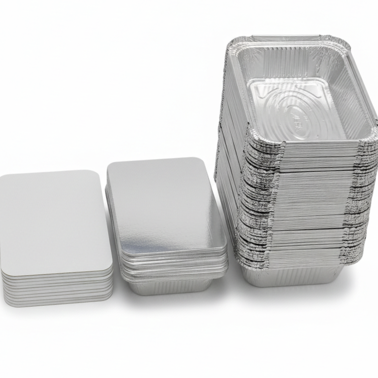 750ml Aluminum Foil Containers with Paper Lids (15Pcs) - Image 2