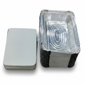 750ml Aluminum Foil Containers with Paper Lids (15Pcs)